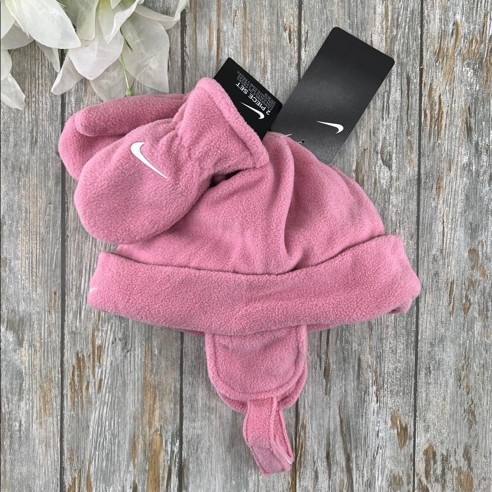 Toddler Nike Fleece Trapper Hat & Mittens